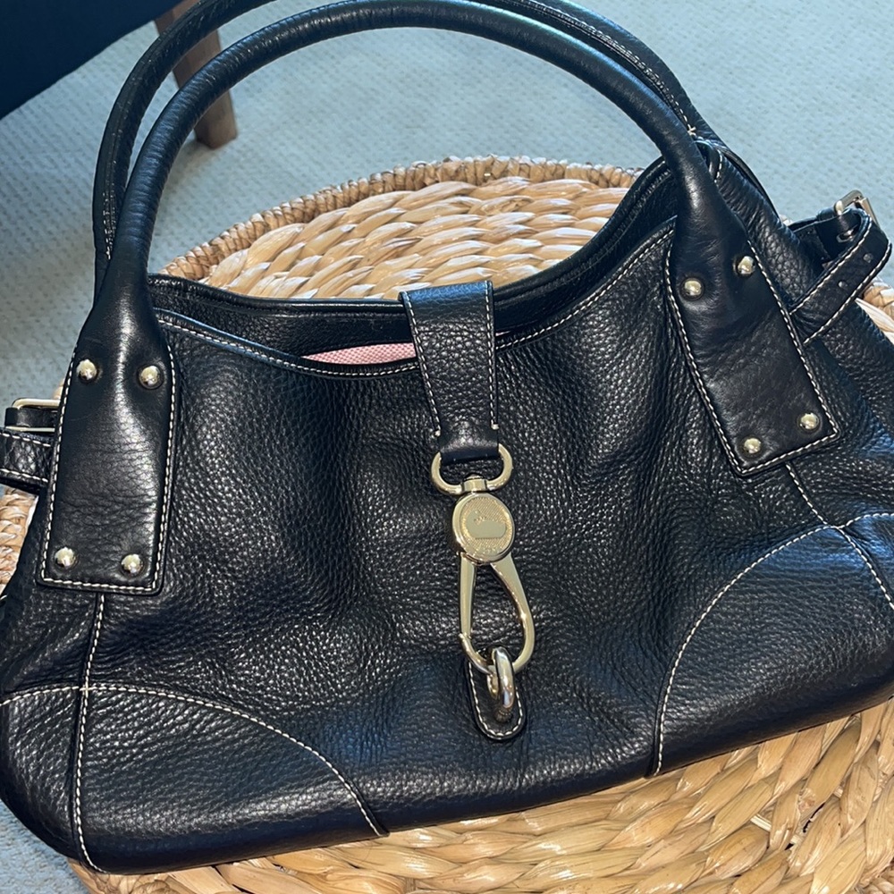 Dooney & Bourke Black Leather Bag - Picture 2 of 6